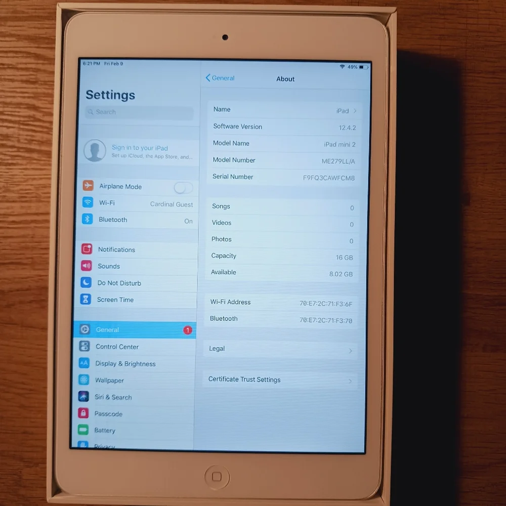 Apple iPad with White Bezel